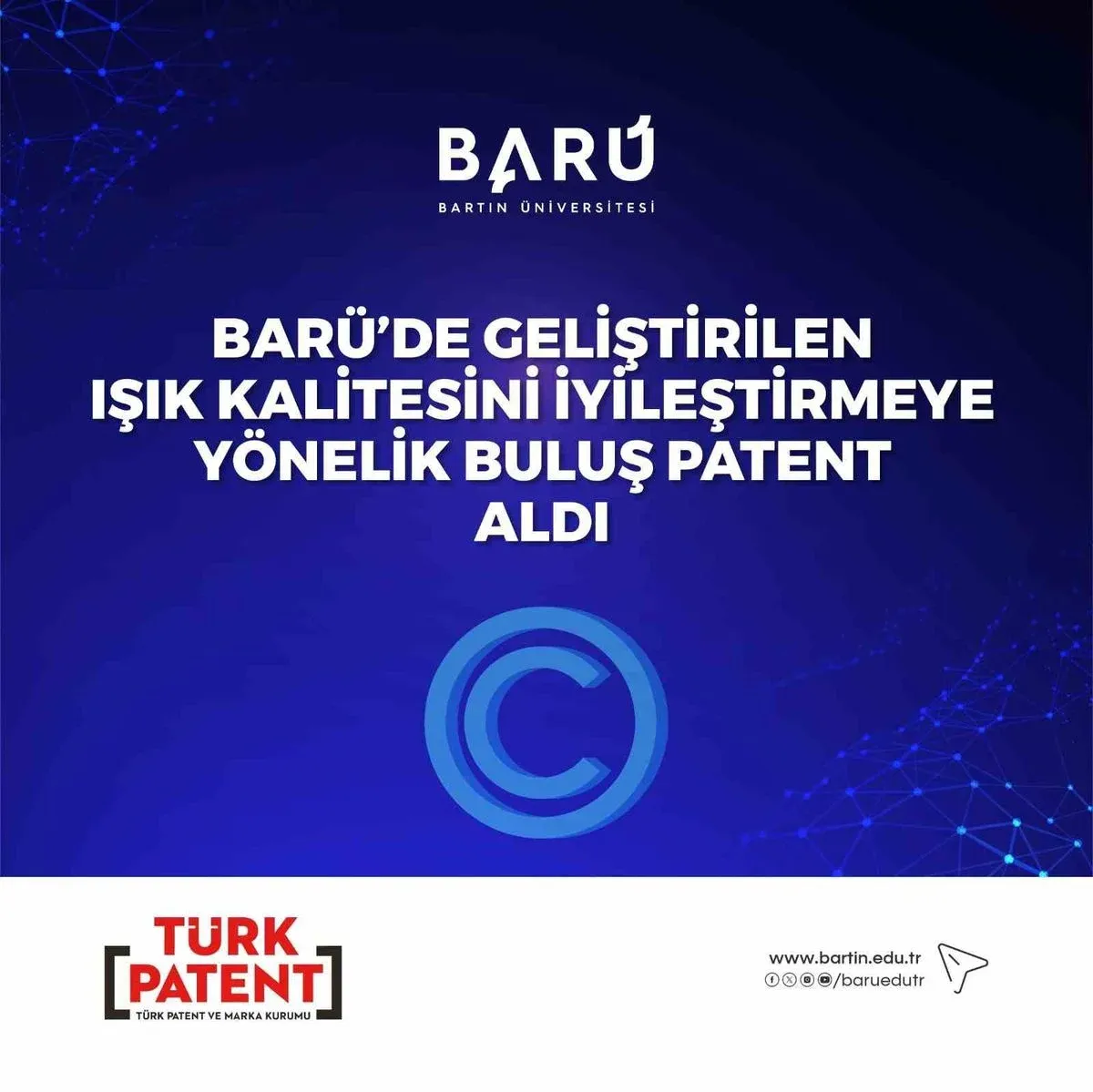 BARÜ'den OLED ışık kalitesini artıran yenilikçi buluşa patent
