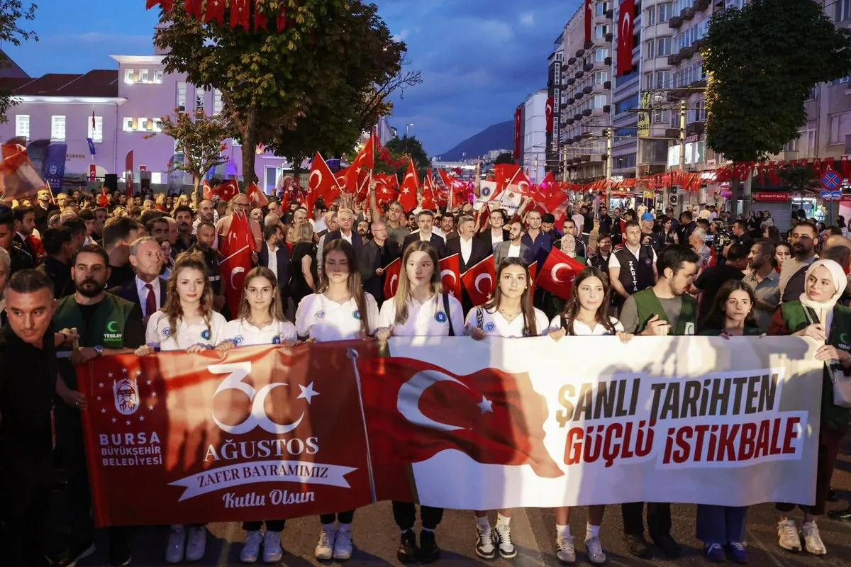 Bursa'da 30 Ağustos Zafer Bayramı coşkusu