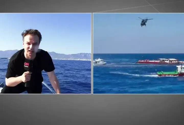 CNN TÜRK geminin enkazının yanında: 18 kişi her yerde aranıyor.