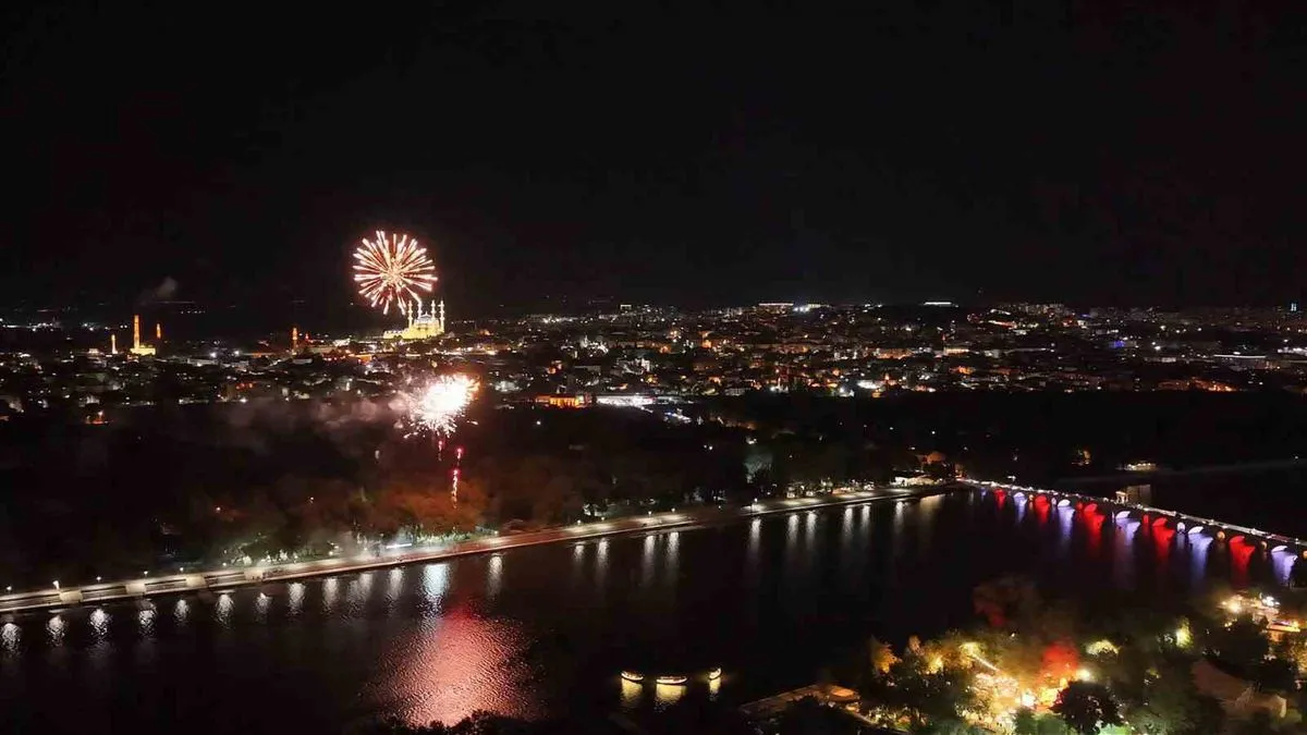 Edirne'de Zafer Bayramı Resepsiyonu