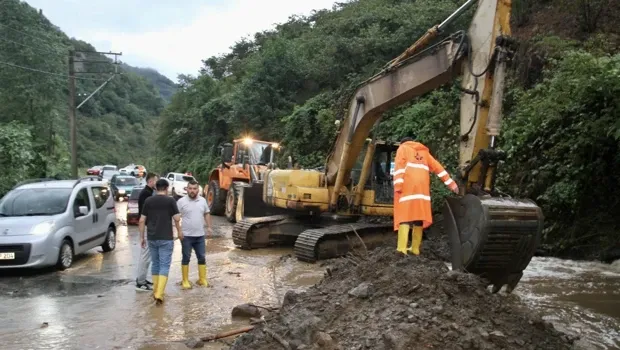Giresun'da sağanak etkili oldu