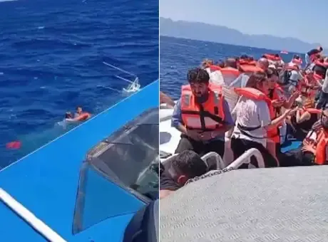 Girne açıklarındaki gemi faciasında dehşet anları! 'Kapıları üzerimize kilitlediler'