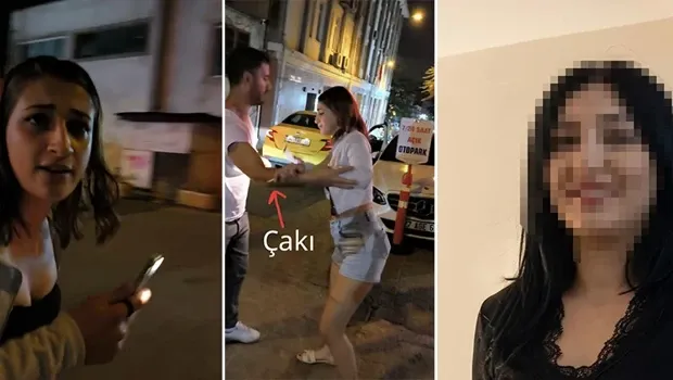 Karaköy'de Kanadalı turiste takside gasp ve bıçaklı saldırı iddiası: O anlar kamerada