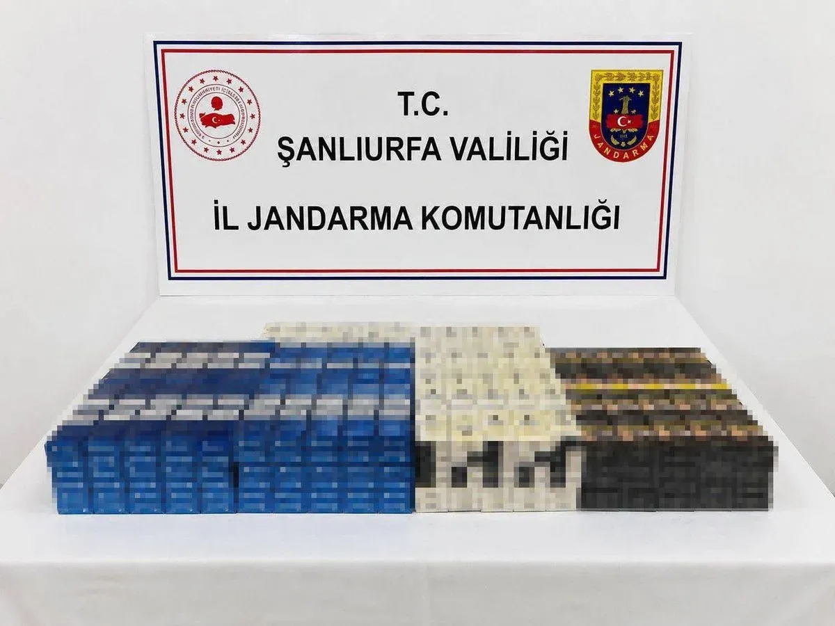 Şanlıurfa'da Kaçakçılık Operasyonu: Binlerce Paket Sigara Ele Geçirildi