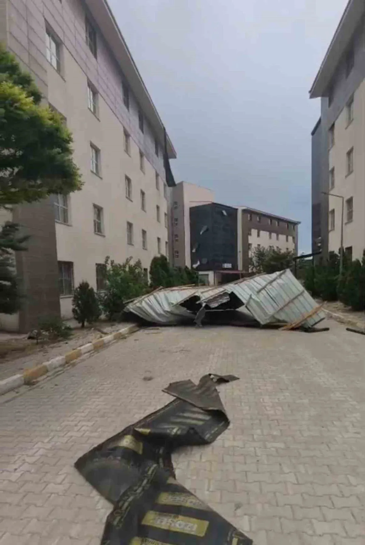 Van'da Şiddetli Fırtına: Çatılar Uçtu, Ağaçlar Devrildi