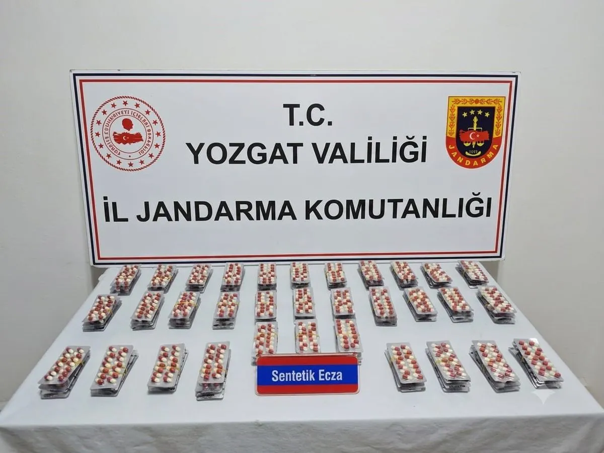 Yozgat'ta Uyuşturucu Operasyonu: 1848 Hap Ele Geçirildi