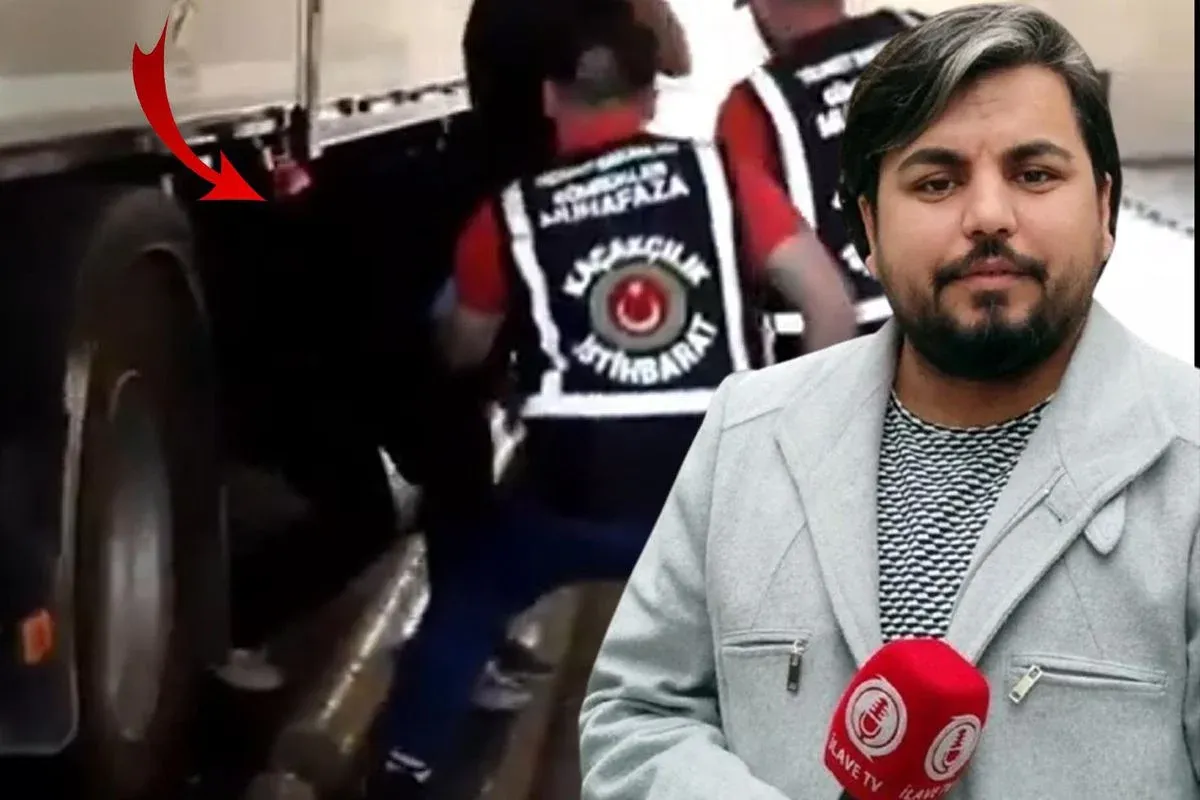 Yurt dışı çıkış yasağı bulunan Youtuber Arif Kocabıyık, tır dorsesinin altında yakalandı