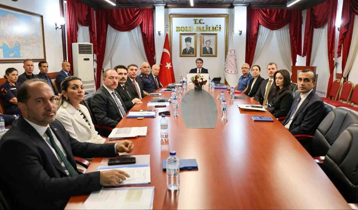 Bolu'da Okul Güvenliği Toplantısı Yapıldı