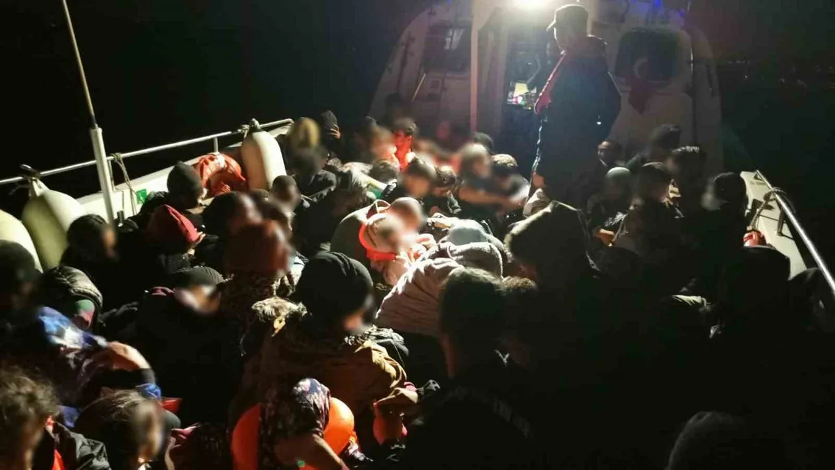 Bozcaada'da 69 Kaçak Göçmen Yakalandı