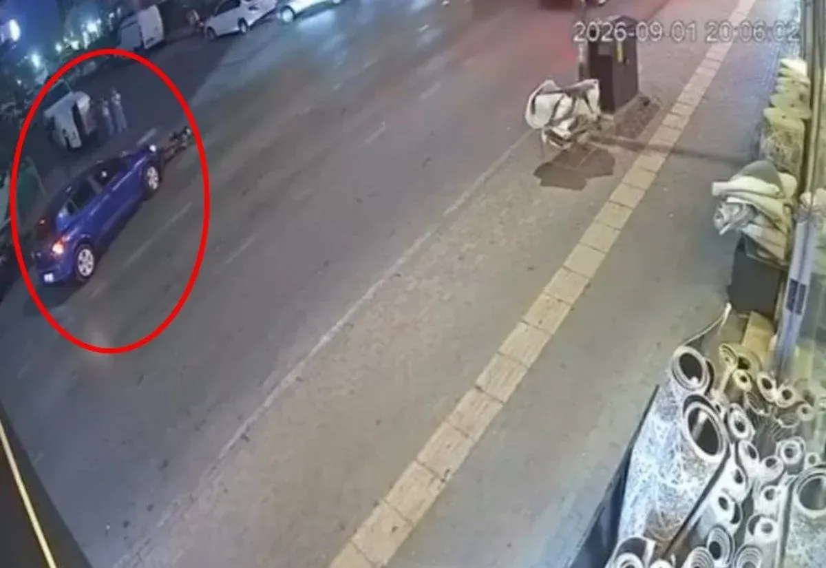 Bursa'da Motosiklet Kazası: Kurye Yaralandı, O Anlar Kamerada