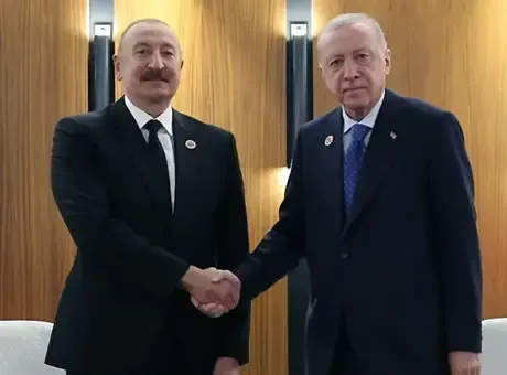 Cumhurbaşkanı Erdoğan, Azerbaycan Cumhurbaşkanı Aliyev ile görüştü