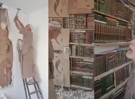 Esad rejiminden kaçarken duvarın arkasına sakladı! '15 yıl sonra her şey yerinde'