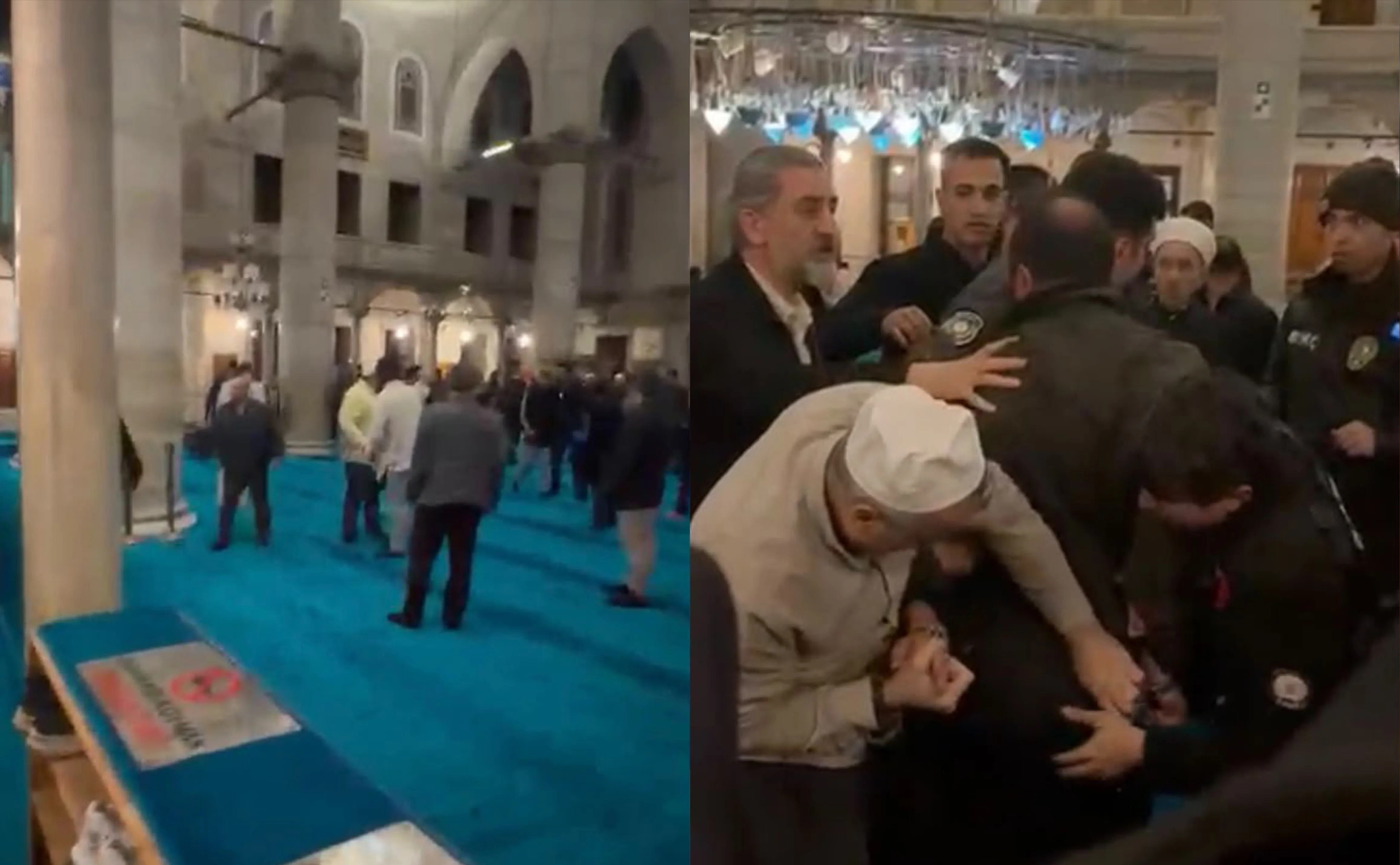 Eyüpsultan Camii'nde silahlı kavga