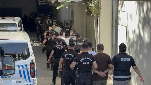 Gaziantep'te suç örgütüne yönelik operasyonda 18 tutuklama
