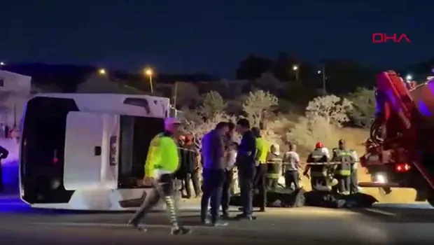 Gaziantep’te yolcu otobüsü kaza yaptı! Ölü ve yaaralılar var