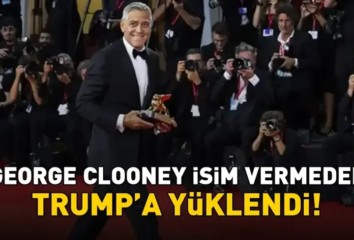 George Clooney'e "Yaşam Boyu Başarı Altın Aslan" ödülü! İsim vermeden ABD Başkanı Donald Trump'a yüklendi!