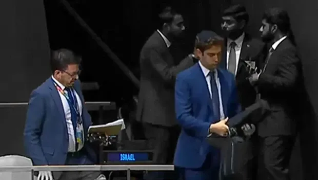 Gerçekleri duymayı hazmedemediler! Cumhurbaşkanı Erdoğan'ın konuşması İsrail heyetini kaçırdı