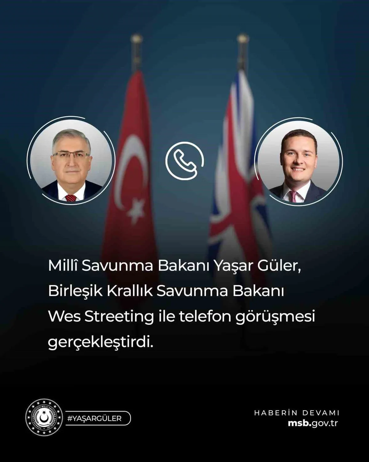 Güler ve Streeting'den Savunma Görüşmesi