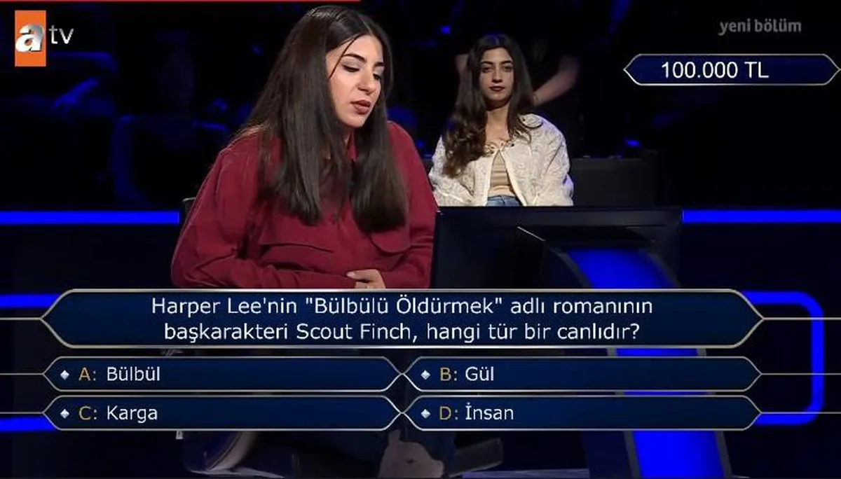 Harper Lee'nin "Bülbülü Öldürmek" adlı romanının başkarakteri Scout Finch, hangi tür bir canlıdır?