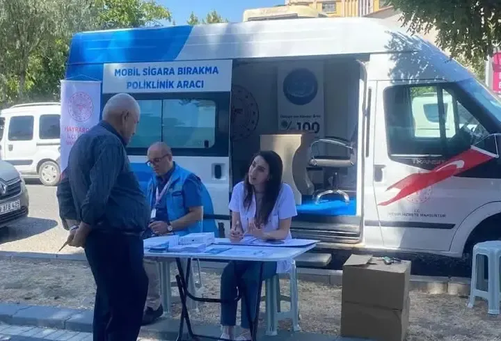 Hayrabolu'da sigarayı bırakmak isteyenlere mobil destek