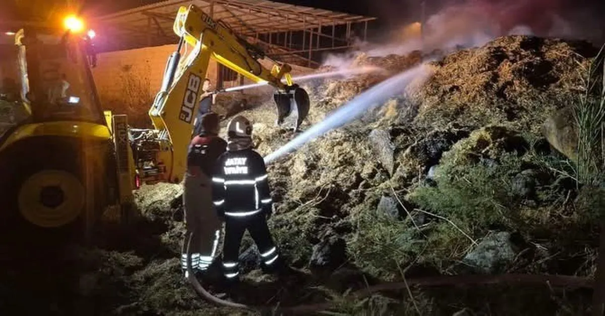 Kırıkhan'da Samanlık Yangını Kontrol Altına Alındı