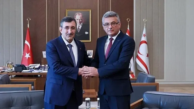 KKTC Cumhurbaşkanı Erhürman Cumhurbaşkanı Yardımcısı Yılmaz'ı kabul etti