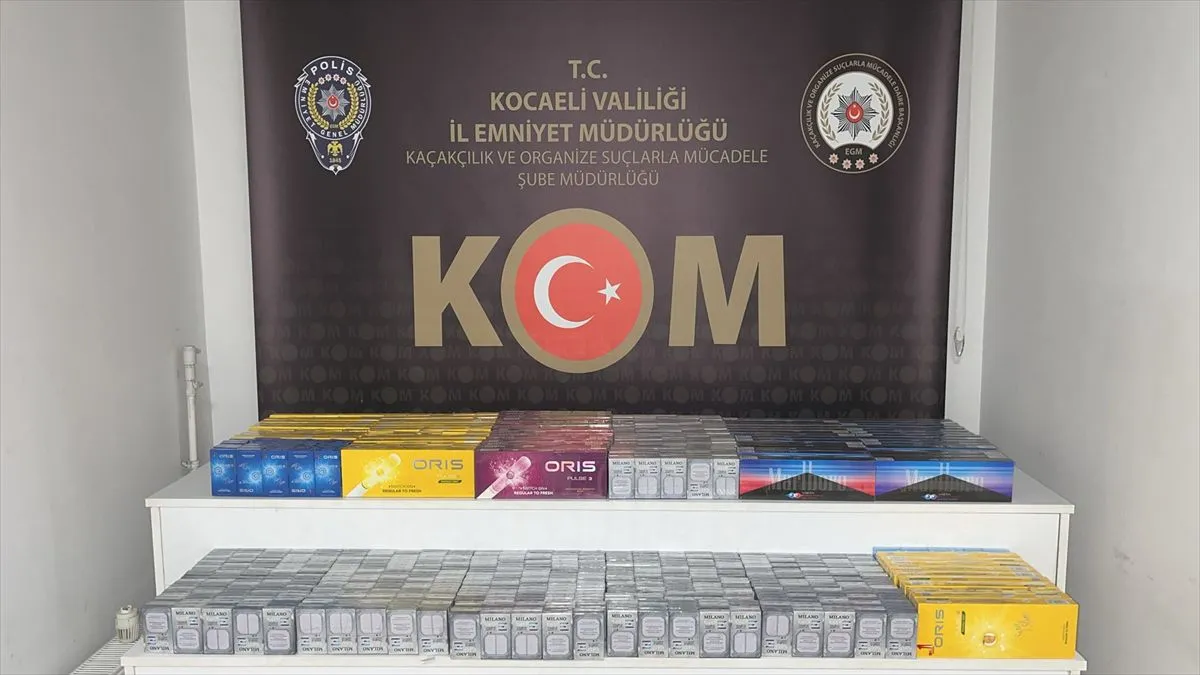 Kocaeli'de Kaçak Sigara Operasyonu: 1850 Paket Ele Geçirildi