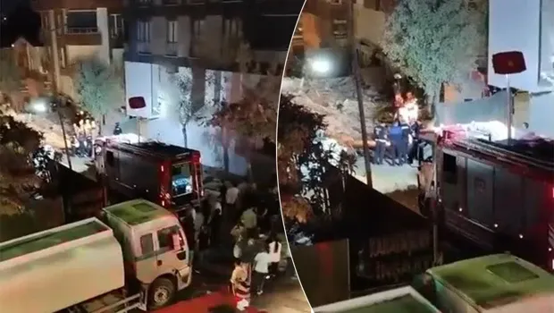 Küçükçekmece'de yıkım sırasında binanın bir bölümü çöktü: 2 yaralı