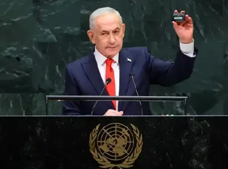 Kürsüden dünyayı tehdit etmişti! BM'den Netanyahu'ya 'çağrı cihazı' tepkisi