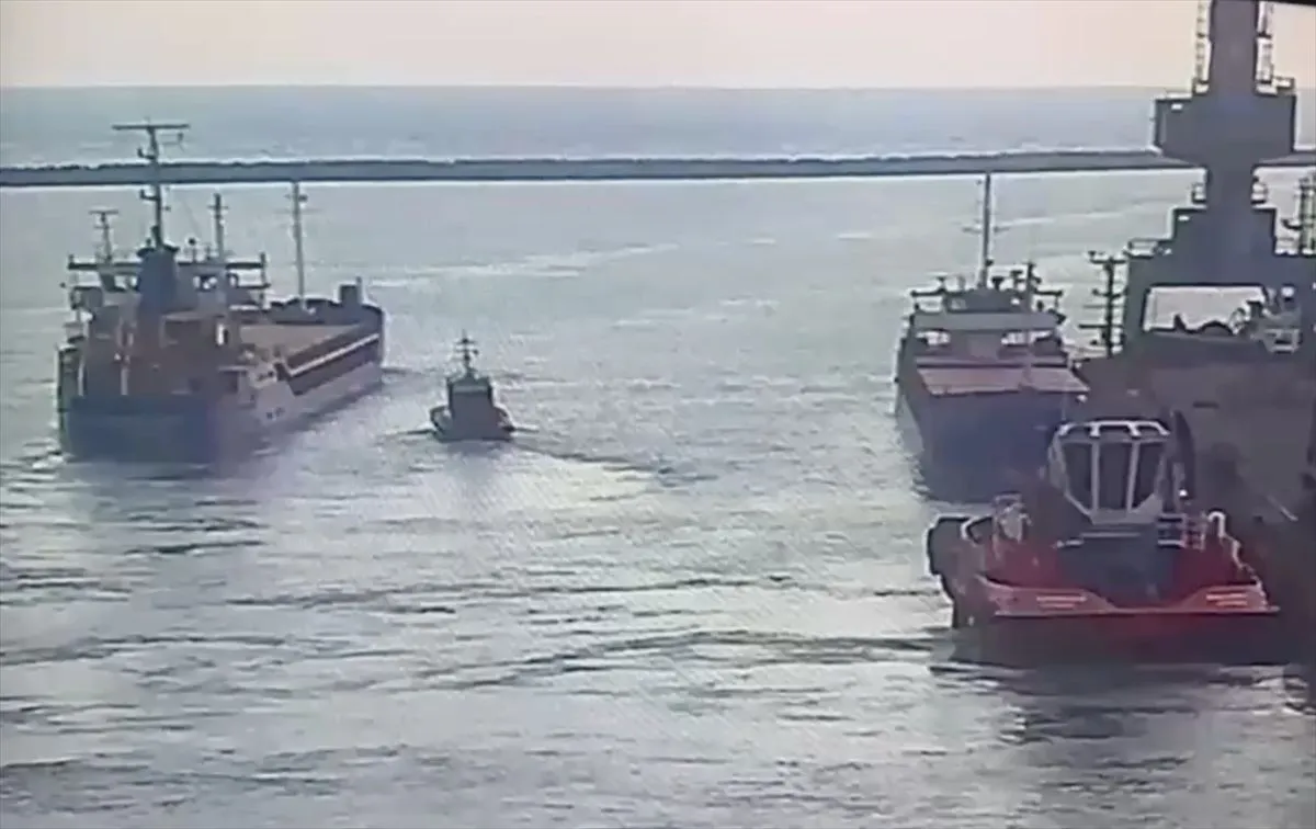 Marmara Denizi'nde batan geminin İskenderun'dan çıkış görüntüsüne ulaşıldı