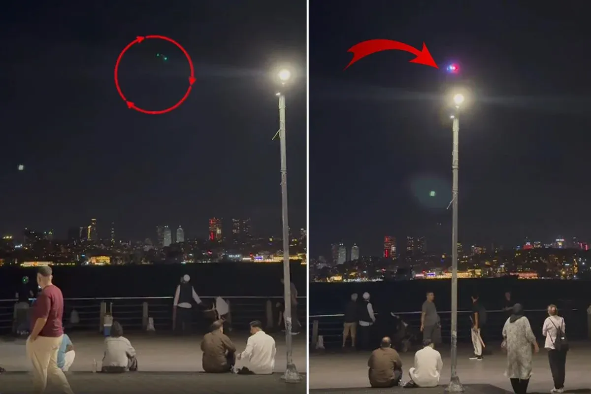 Polis dronu bu kez Üsküdar’da! Anonsu duyanlar uzaklaştı
