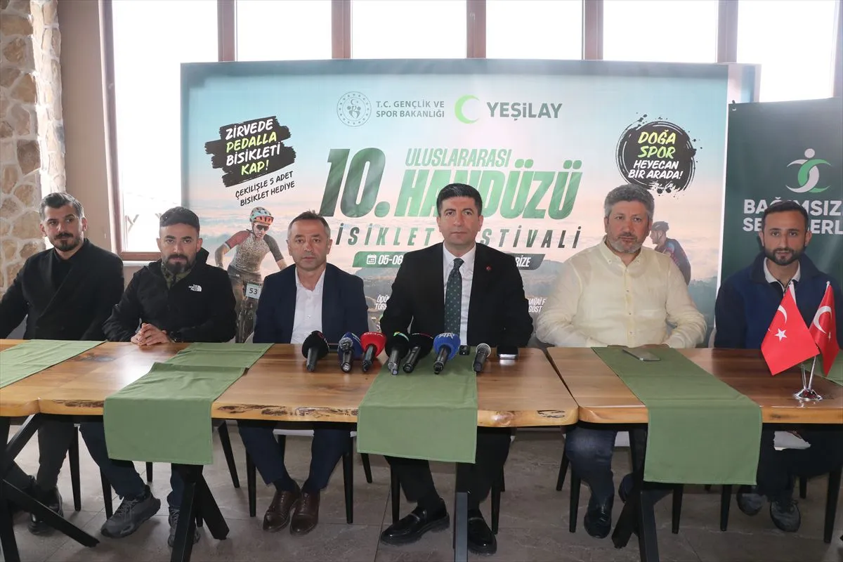 Rize'de Yeşilay 10. Uluslararası Handüzü Bisiklet Festivali