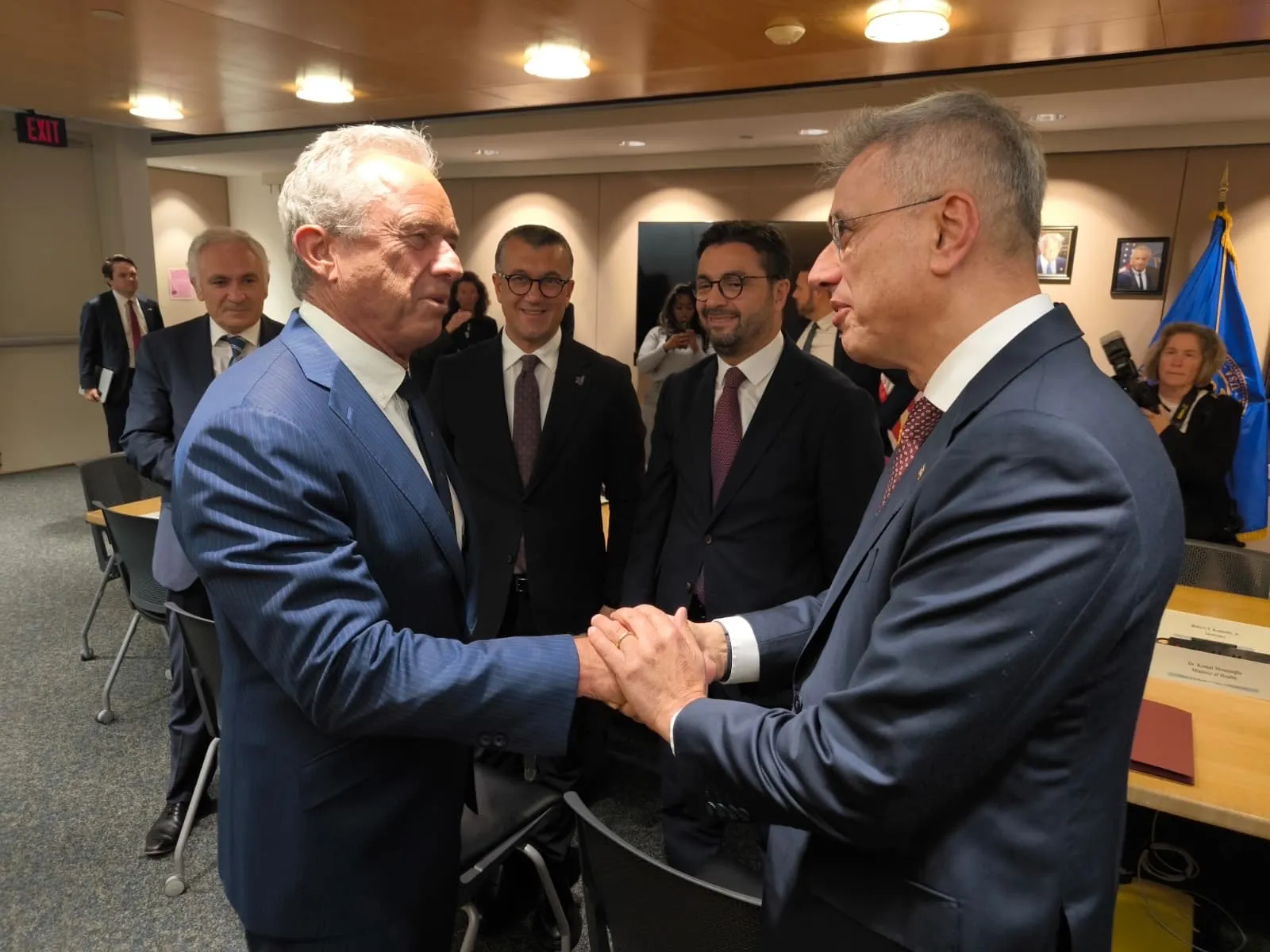 Sağlık Bakanı Memişoğlu, ABD'li mevkidaşıyla bir araya geldi