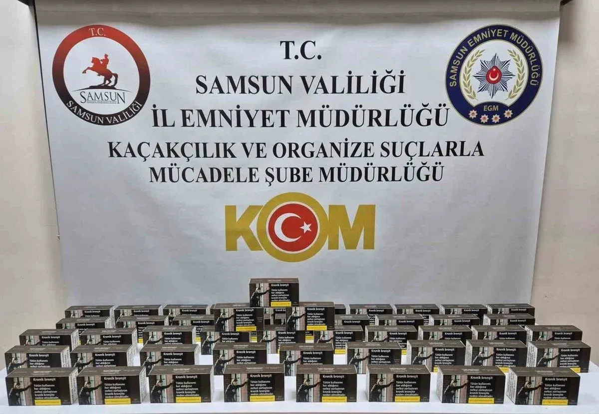 Samsun'da 10 Bin Makaron Ele Geçirildi