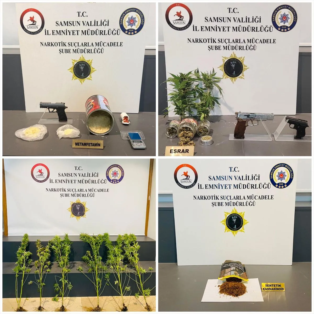 Samsun'da Narkotik Operasyonu: 5 Gözaltı