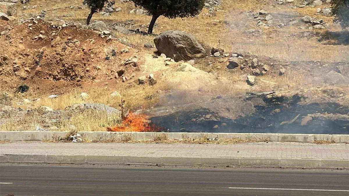 Şırnak'ta örtü yangını kontrol altına alındı