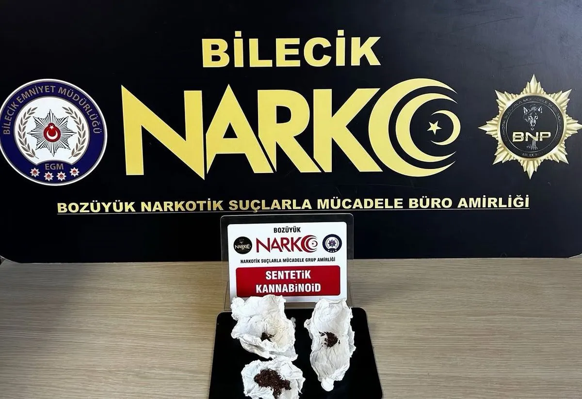 Şüphe üzerine durdurulan kişinin üzerinde uyuşturucu madde ele geçirildi