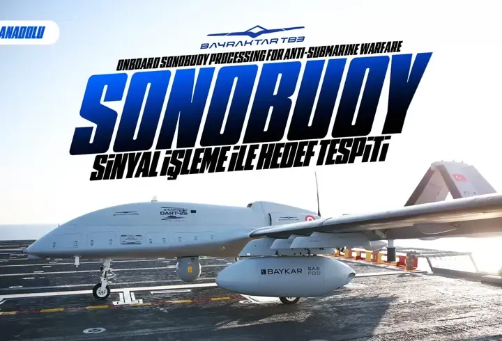 TCG Anadolu'dan havalandı! Bayraktar TB3'ten 2 Sonoboy atışı