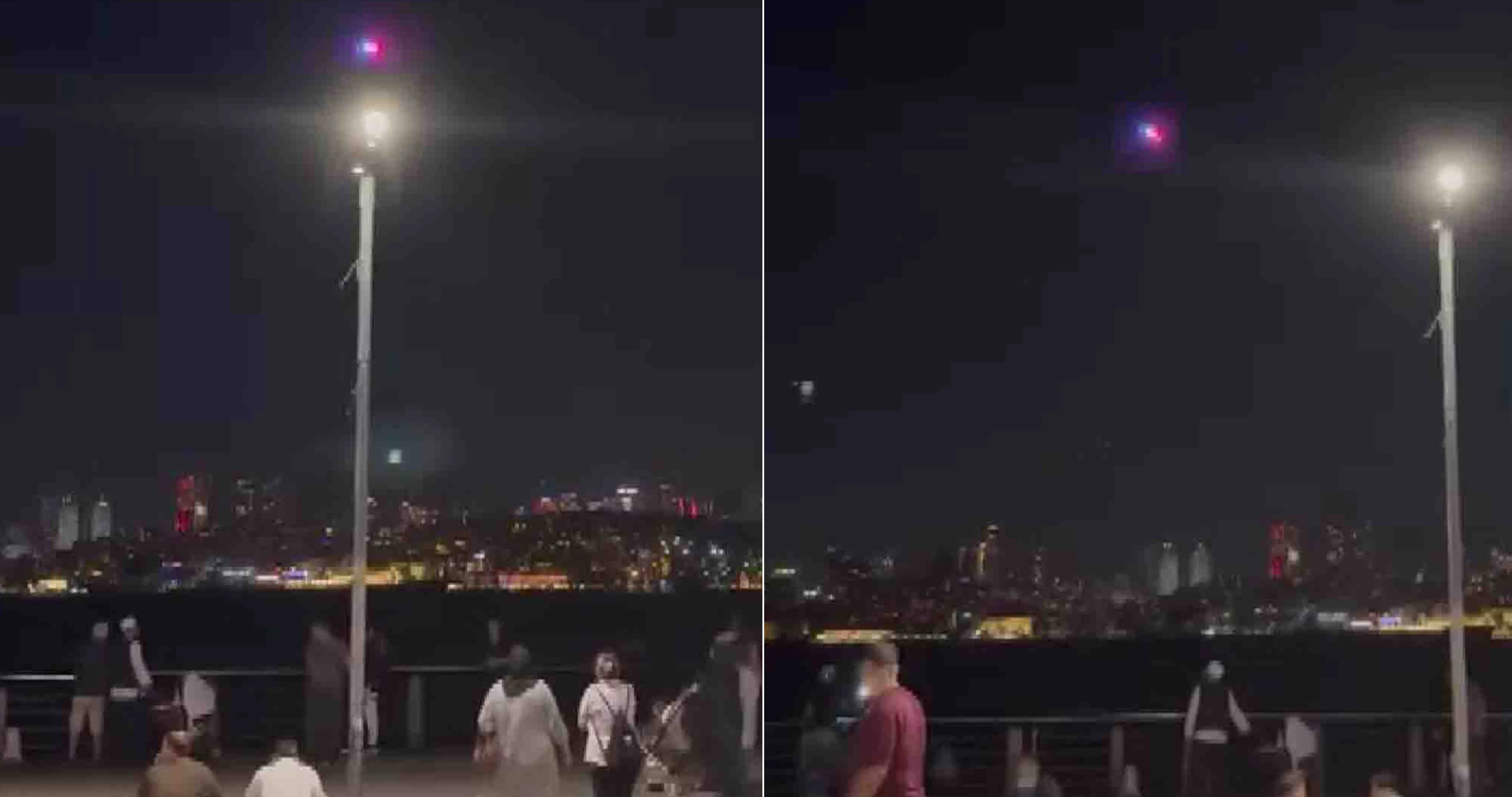Üsküdar'da sahilde oturanlara polis dronu şoku. "Derhal uzaklaşın"