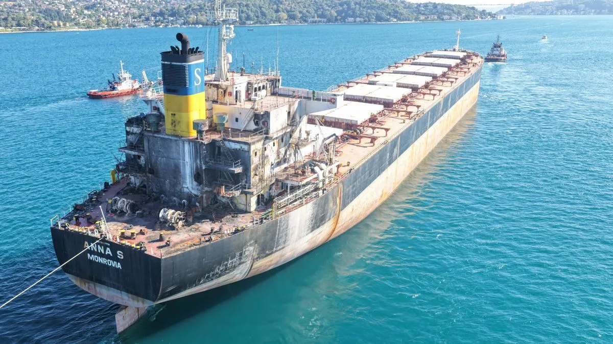 Yaralı Gemi İstanbul Boğazı'ndan Geçiyor