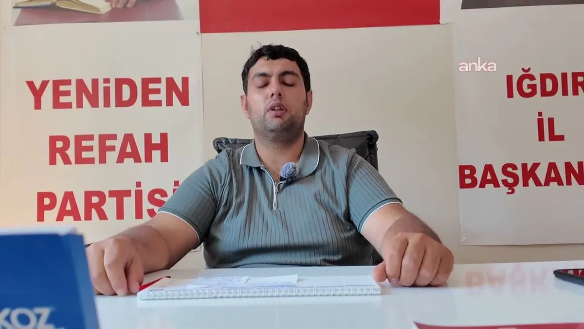 Yeniden Refah Partisi Iğdır İlçe Başkanı Salduz'dan Saldırı Açıklaması