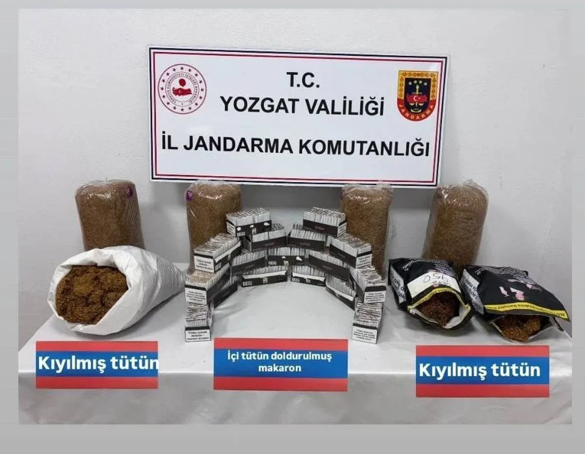 Yozgat'ta Kaçak Tütün Operasyonu