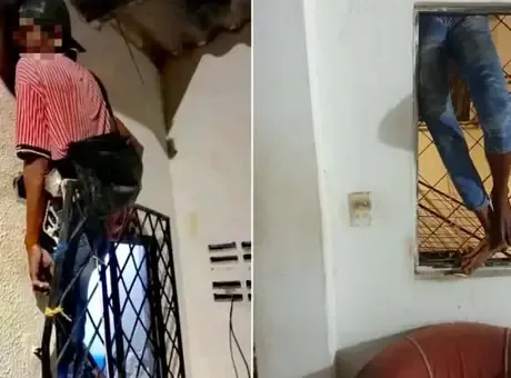 Acemi hırsız güldürdü: Ev sahibinden yardım istedi!
