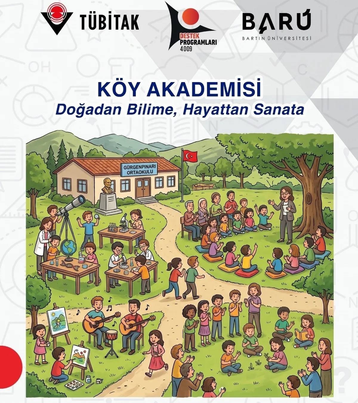 Bartın'da Köy Akademisi projesiyle köy okulunda bilim ve sanat etkinlikleri yapılacak