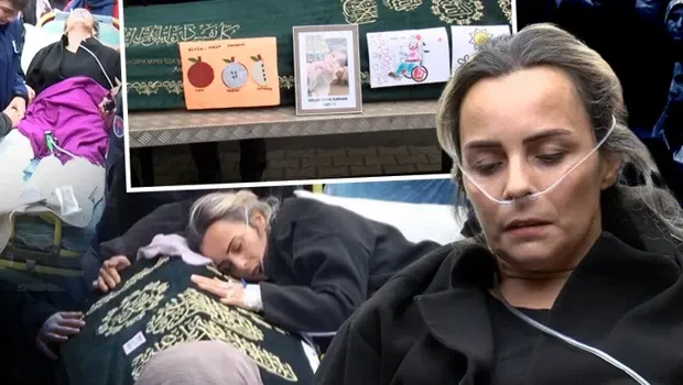 Cenazesi 11 gün bekletildi: 5 yaşındaki Gülce'ye gözyaşları içinde veda! Acılı anne ambulansla getir