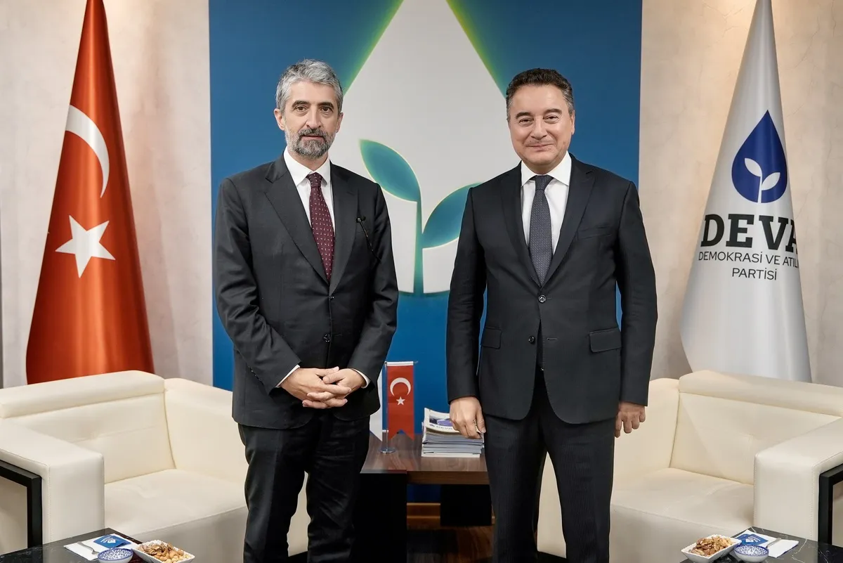 DEVA Partisi Genel Başkanı Babacan ile TÜSİAD Başkanı Diren ekonomiyi değerlendirdi