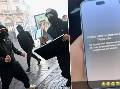 Fransa'da sokaklar savaş alanına döndü! Yağmacılara iPhone şoku