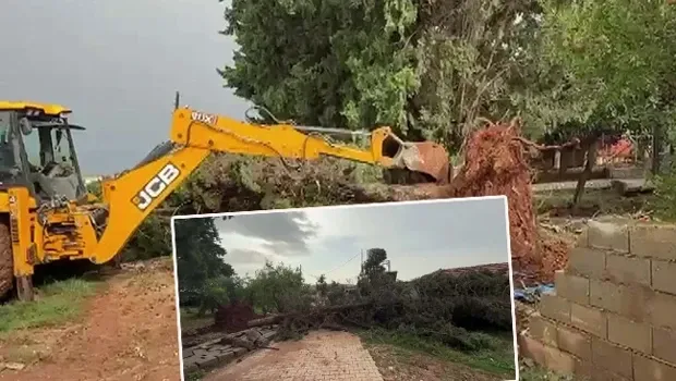 Hatay ve Mersin'i sağanak vurdu! Taşkın yaşandı: Ağaçlar devrildi, evleri ve yolları su bastı
