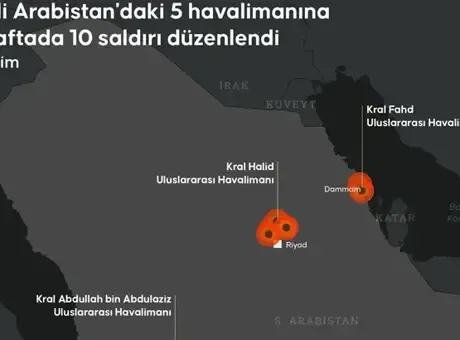 Husilerin Hedefindeki Kral Halid Havalimanı uçuşlara kapatıldı
