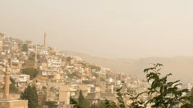 Mardin ve Şanlıurfa'da toz taşınımı etkili oldu